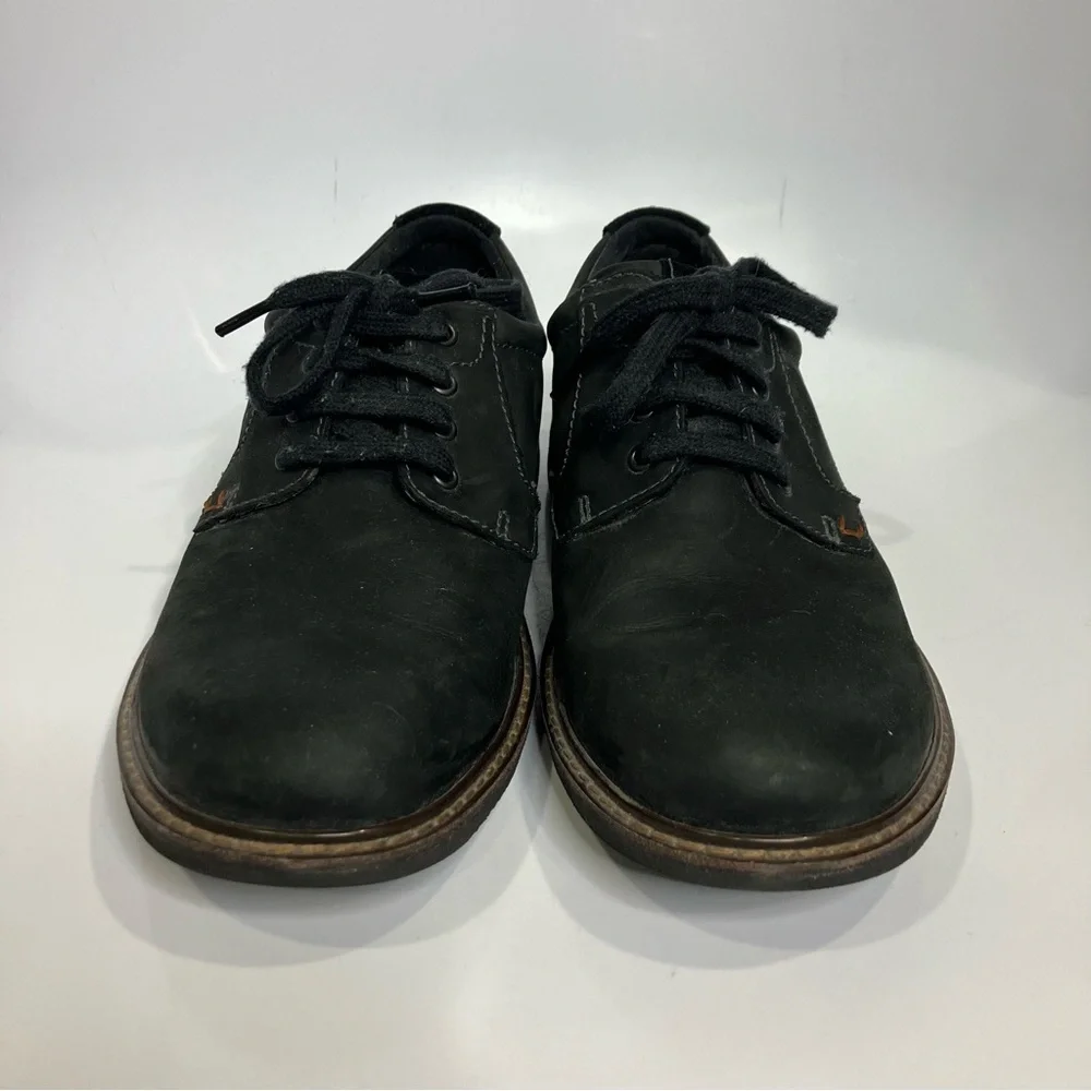 Ecco turn black Leather lace up dress shoes‎ men's size 42 business casual